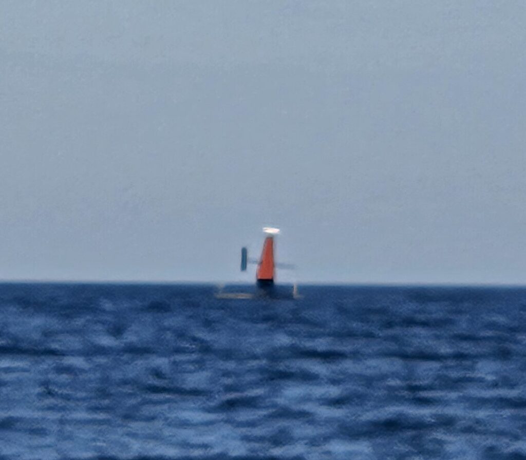 Sailing drone off Casco Bay